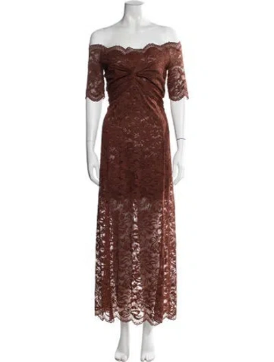 Pre-owned Rabanne Nylon Long Dress W/ Tags In Multi