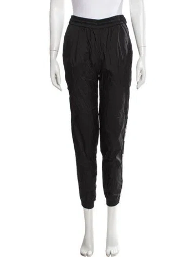 Pre-owned Rabanne Nylon Straight Leg Pants In Black