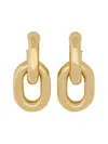 Rabanne Orecchini Doppio Cerchio Xl Link In Gold