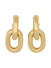 Rabanne Xl Link" Double Hoop Earrings In Gold