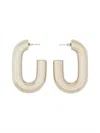 Rabanne "xl Link" Earrings In White