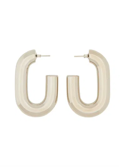 Rabanne Xl Link Earrings - Paco  - Brass - Silver