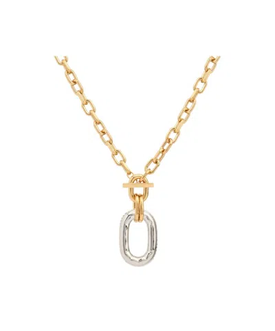 Rabanne Oval Chain Necklace In Gold