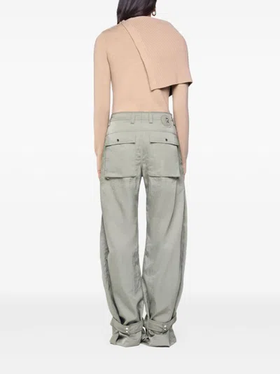 Rabanne Oversized Ribbed Merino Wool Sweater In Pink