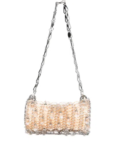 Rabanne Paco 1969 Disc-charm Chain Shoulder Bag In White