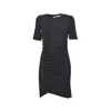 Rabanne Paco Black Stretch Viscose Short Dress In Black