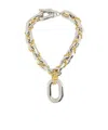 Rabanne Paco Chain Necklace In Yellow