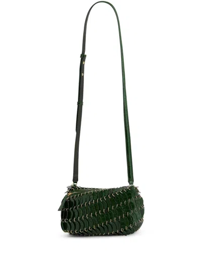 Rabanne Paco Cross Body Bag In Green