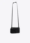 Rabanne Disc Calf Leather Crossbody Bag In Black