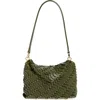 Rabanne Paco Leather Hobo Bag
