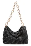 Rabanne Paco Leather Shoulder Bag In Black