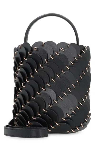 Rabanne Paco Mini Bucket Bag In Black