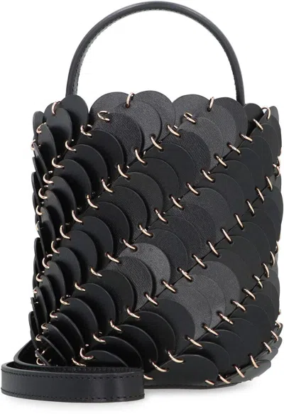 Rabanne Paco Mini Bucket Bag In Black