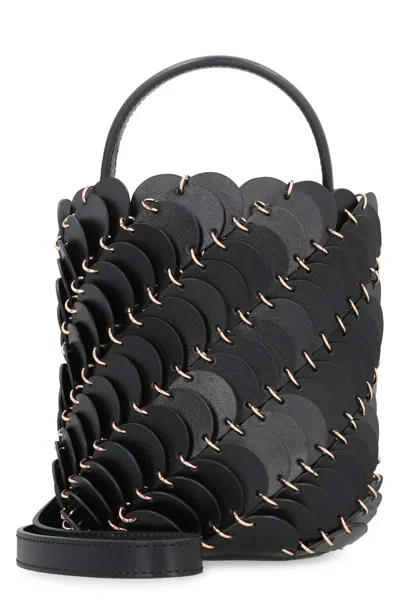 Rabanne Paco Mini Bucket Bag In Black