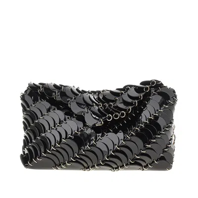 Rabanne 'paco Night' Leather Shoulder Bag In Black
