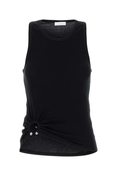 Rabanne Paco  Black Stretch Cotton Top