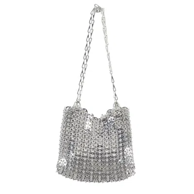 Rabanne 1969 Chain Shoulder Bag In Silver