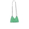 Rabanne Woman Shoulder Bag Light Green Size - Metal In Red