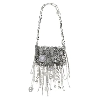 Rabanne Paco  1969 Nano Judy Blane Shoulder Bag In Silver