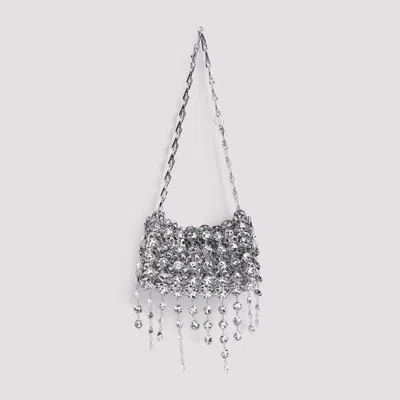 Rabanne 1969 Nano Shoulder Bag In Silver