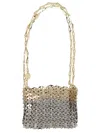 Rabanne Paco  '1969 Nanomaterial Degrade' Shoulder Bag In Silver