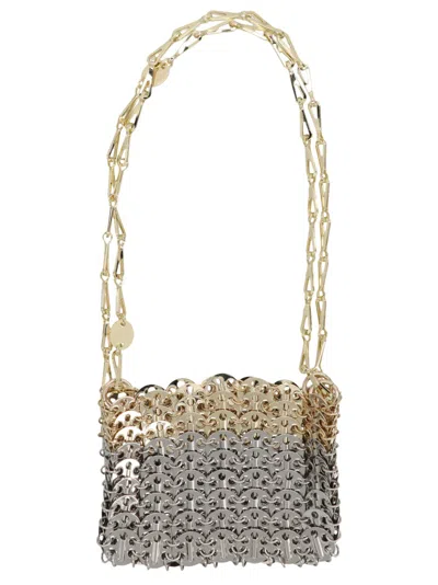 Rabanne Paco  '1969 Nanomaterial Degrade' Shoulder Bag In Silver