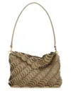Rabanne Textured Shoulder Bag Gold-tone Hardware