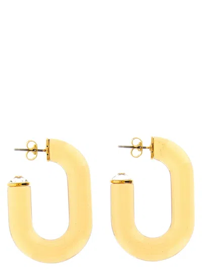 Rabanne Paco  Bo Résine Earrings In White
