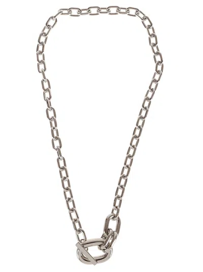 Rabanne Paco  Bold Silver Chain Necklace