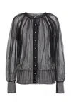 RABANNE PACO RABANNE CARDIGAN MESH BORCHIE