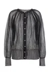 RABANNE PACO RABANNE CARDIGAN MESH BORCHIE