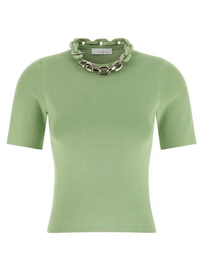 Rabanne Paco  Chain T-shirt In Green