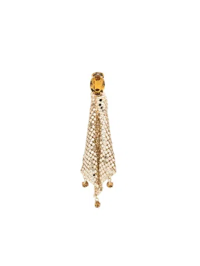 Rabanne Paco  Chainmail Earrings In Gold