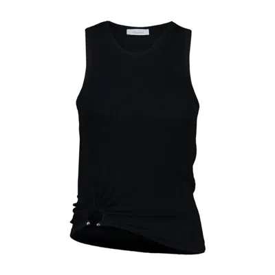 Rabanne Paco  Cotton T-shirt In Black