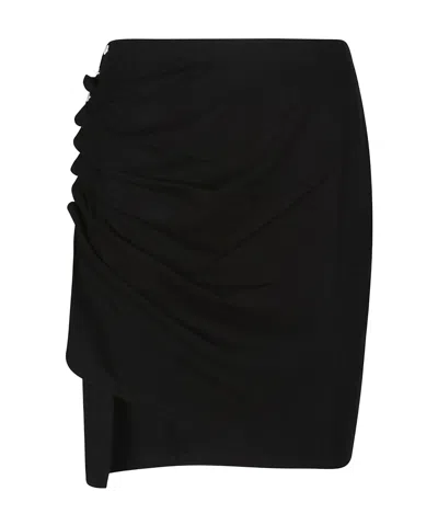 RABANNE PACO RABANNE DRAPED MINI SKIRT