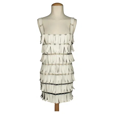 Pre-owned Rabanne Paco  Dress Winter 2023 In Sand
