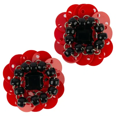 Pre-owned Rabanne Paco  Earrings Haute Couture 1980 In Multi