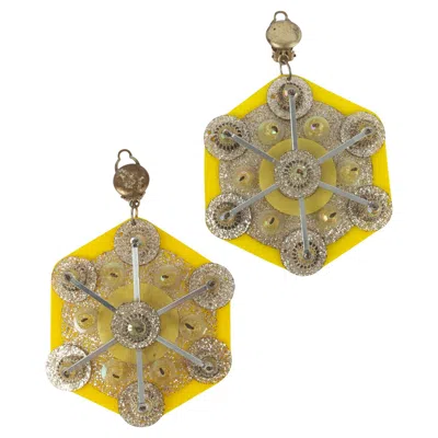 Pre-owned Rabanne Paco  Earrings Haute Couture Circa 1965/67 In Multi