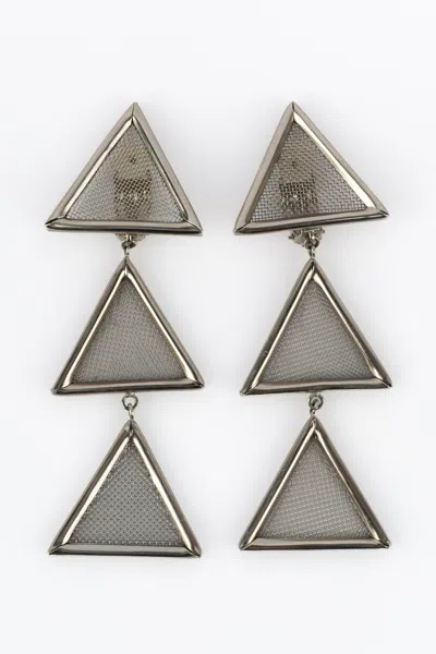 Pre-owned Rabanne Paco  Earrings In Multi