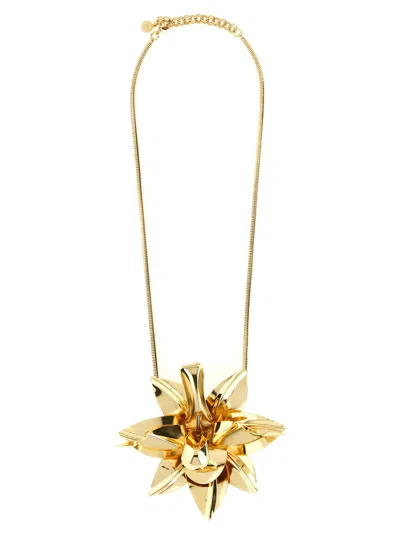 Rabanne Paco  Flower Pendant Necklace In Gold
