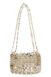 Rabanne Paco  Gold Metal 1969 Nano Shoulder Bag