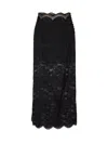 Rabanne Lace Cropped Midi Skirt
