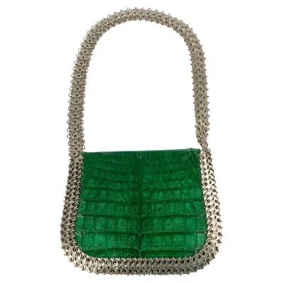Pre-owned Rabanne Paco  Green Leather Bag