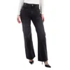 Rabanne Paco  High-waist Straight Leg Pants In Black