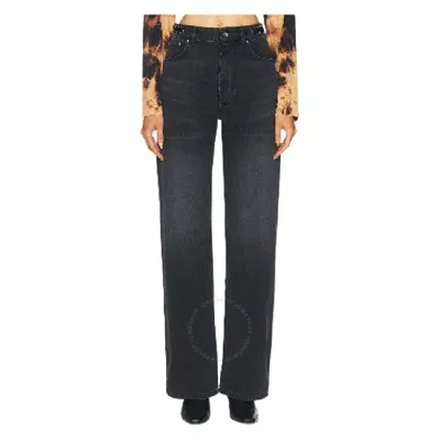 RABANNE PACO RABANNE HIGH-WAIST STRAIGHT LEG PANTS