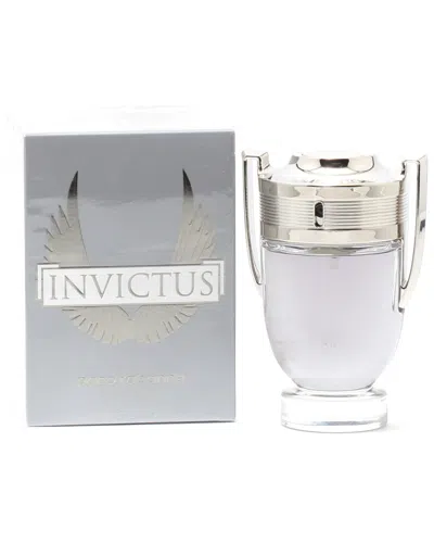 Rabanne Paco  Invictus Men 3.4oz Eau De Toilette Spray In Transparent