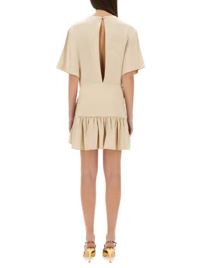 Rabanne Paco  Jersey Mini Dress In Neutral