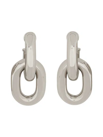 RABANNE RABANNE EARRINGS WITH SILVER-TONE METAL HARDWARE