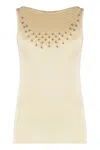 Rabanne Knitted Top In Yellow