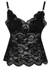 Rabanne Lace Camisole Scalloped Hem In Black